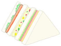 Illustration of food - 「Sandwich」