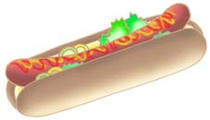 Illustration of food - 「Hot dog ・ Fast food」