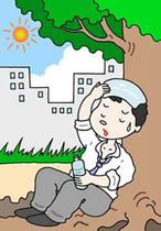 Illustration of health - 「Heat Disorder ・ Sun stroke」