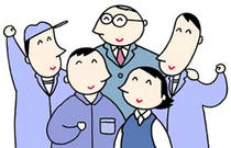 Business illustration - 「Group of coworkers ・ Working companion」