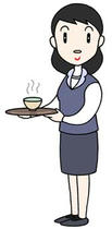 Japanese business woman ・ Japanese clerk ・ Japanese serving