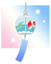 Wind bell ・ Cool breeze ・ Toy ・ Ornament ・ Poetic event of Japan