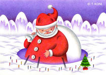 Father Christmas ・ Snow ・ Silver thaw ・ Christmas tree
