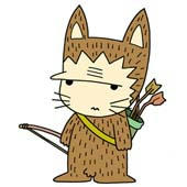 Original cartoon character design 「Cute ancient cat character - Neanderthal Cat」
