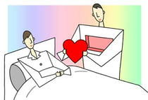 Illustration of medical treatment - 「Organ transplant ・ Donor ・ Patient」