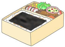 Japanese style box lunch, Brown bag, TV　dinner