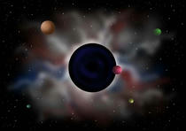 Black hole, Dark nebula, Space, Celestial, Astral, Space, Planet, Satellite, Star